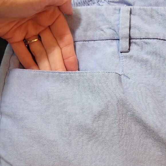 Talbots Plus Size 18W Light Blue Capri Pants Lightweight - Picture 10 of 11